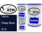 Preview: Volvo, Deep Blue, 613: 500ml Lackdose + 500ml Klarlack + 250ml Härter - Set, von ATW Autoteile West.